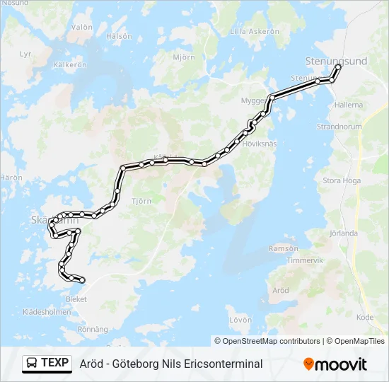 TEXP  Line Map