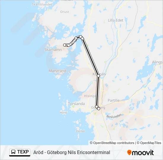 TEXP  Line Map