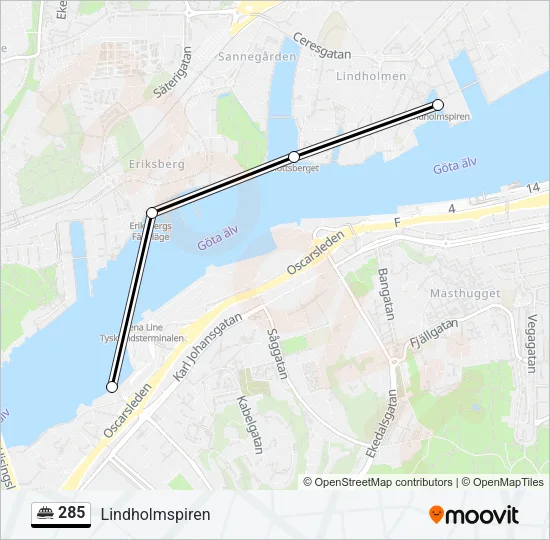285 Ferry Line Map