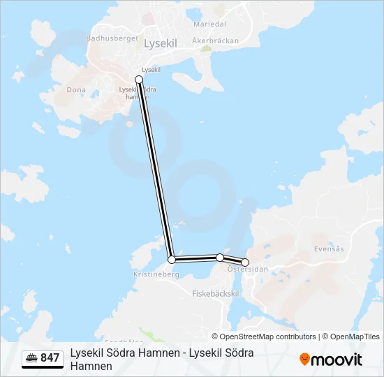 847 Ferry Line Map