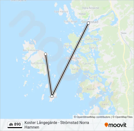 890 Ferry Line Map
