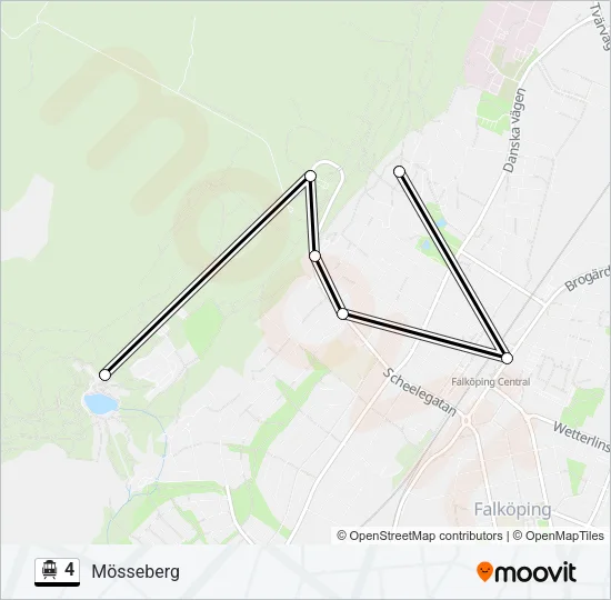 4 Cable Car Line Map