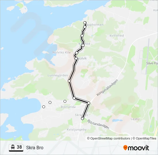 38 Cable Car Line Map