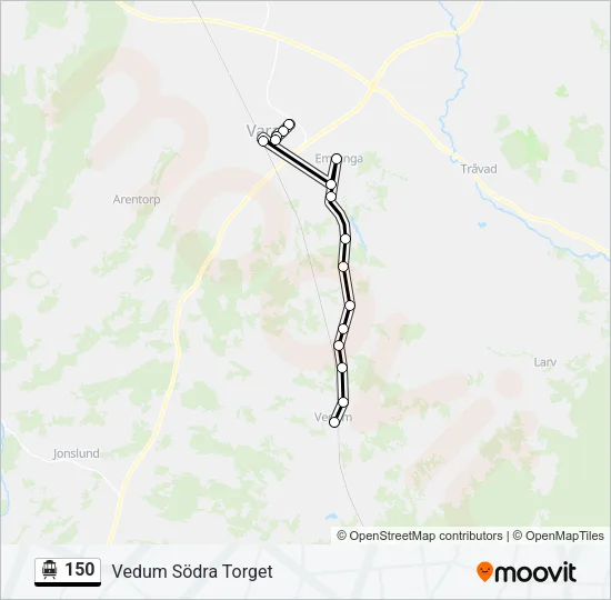 150 Cable Car Line Map