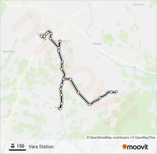 150 Cable Car Line Map