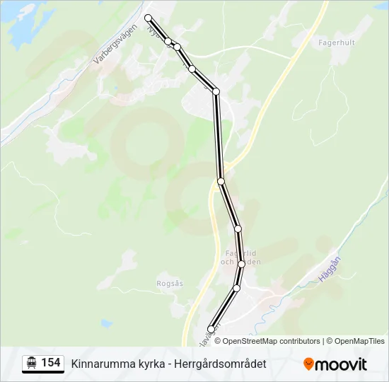 154 Cable Car Line Map
