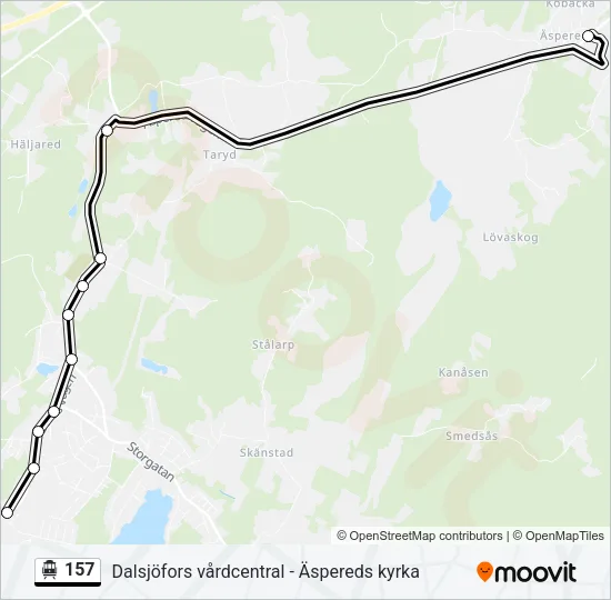 157 Cable Car Line Map