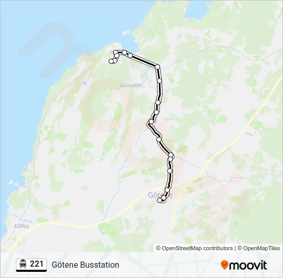 221 Cable Car Line Map