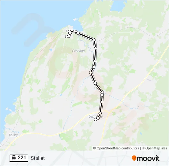 221 Cable Car Line Map