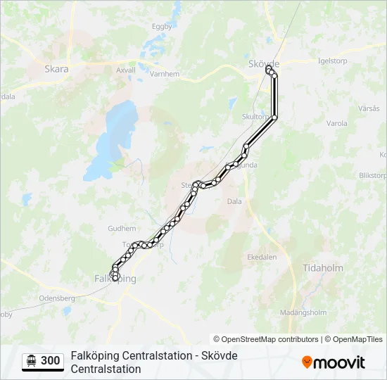 300 Cable Car Line Map