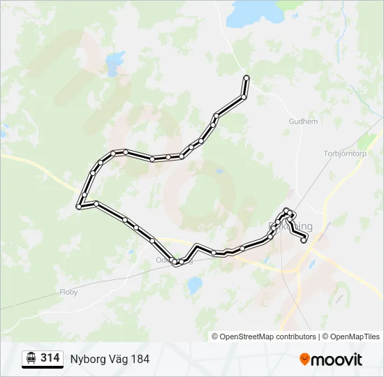 314 Cable Car Line Map