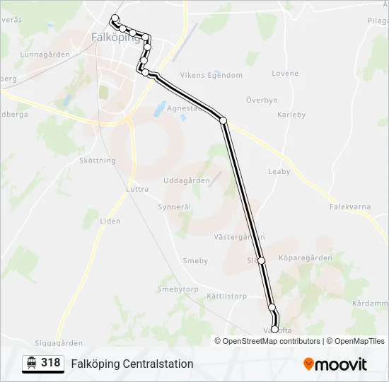 318 Cable Car Line Map