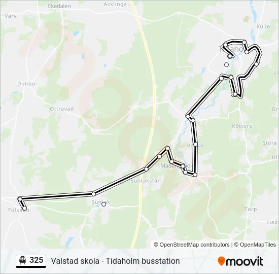 325 Cable Car Line Map