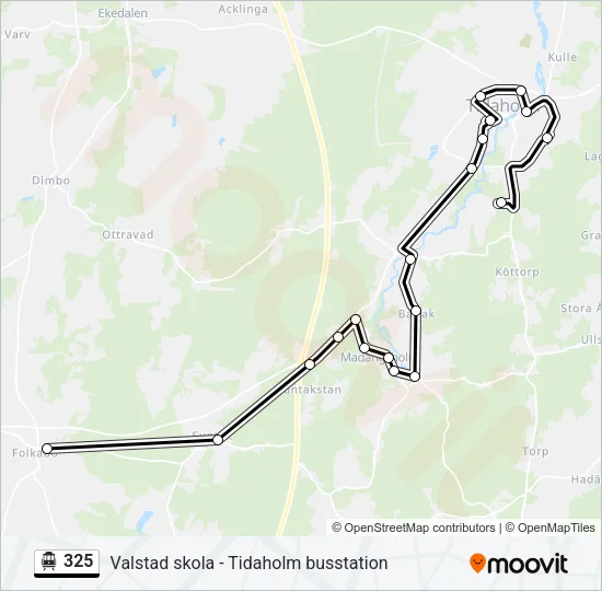 325 Cable Car Line Map