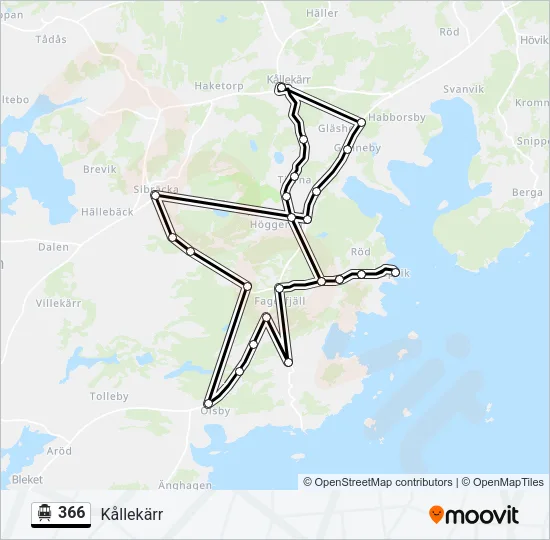366 Cable Car Line Map