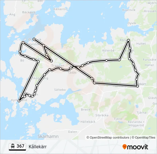 367 Cable Car Line Map