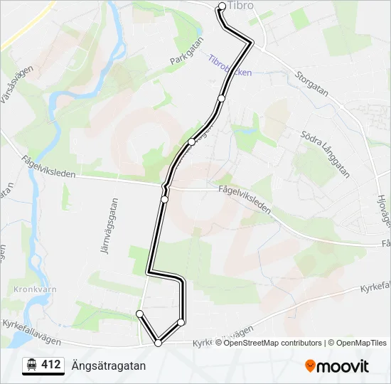 412 Cable Car Line Map