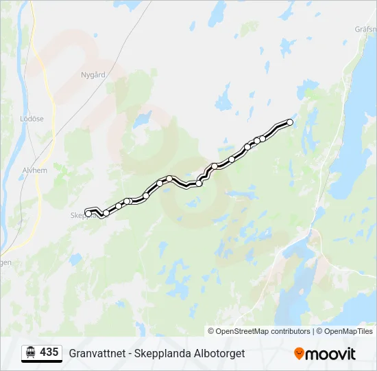 435 Cable Car Line Map