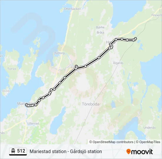 512 Cable Car Line Map