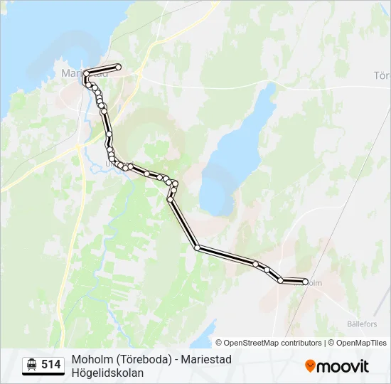 514 Cable Car Line Map