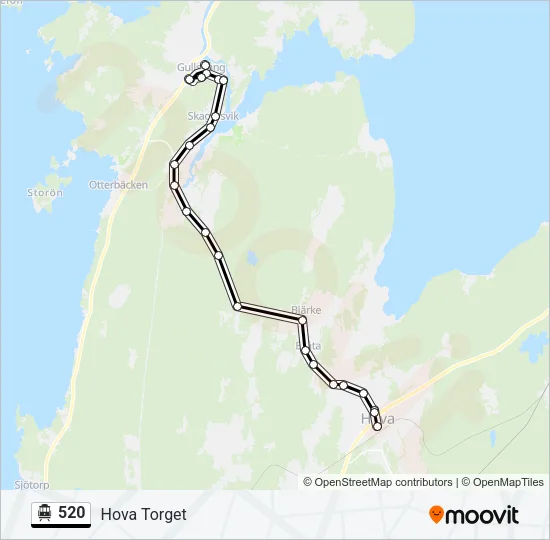 520 Cable Car Line Map