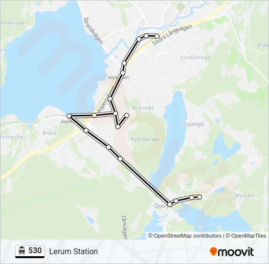 530 Cable Car Line Map