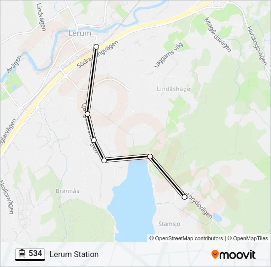 534 Cable Car Line Map