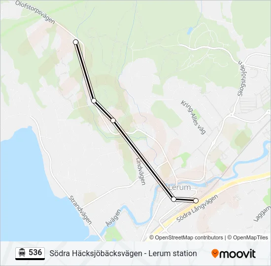 536 Cable Car Line Map