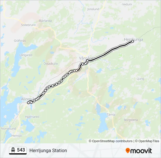 543 Cable Car Line Map