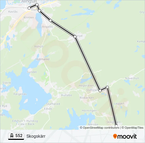552 Cable Car Line Map