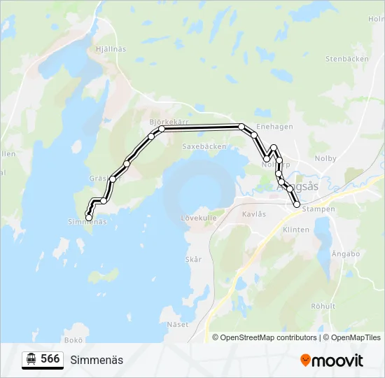 566 Cable Car Line Map