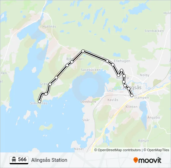 566 Cable Car Line Map