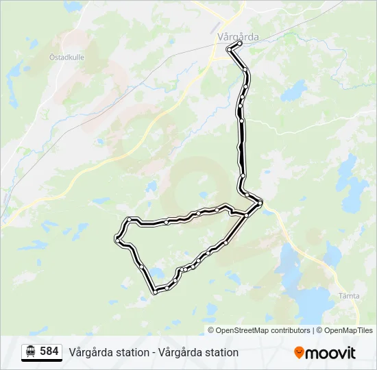 584 Cable Car Line Map