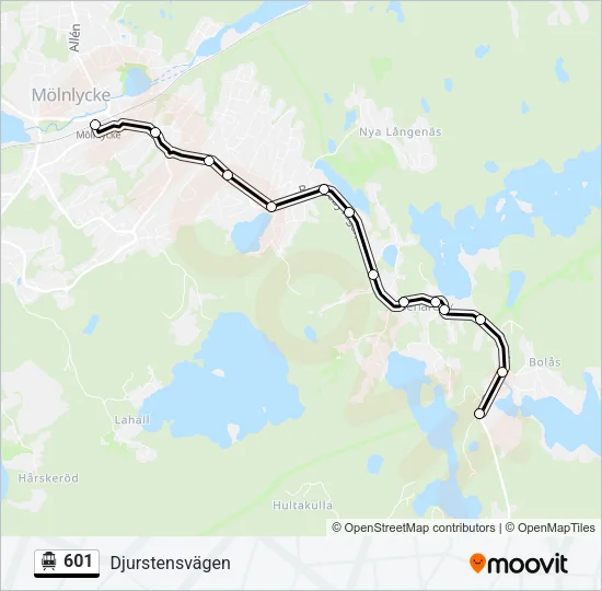 601 Cable Car Line Map