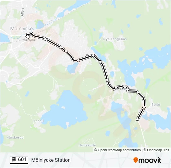 601 Cable Car Line Map