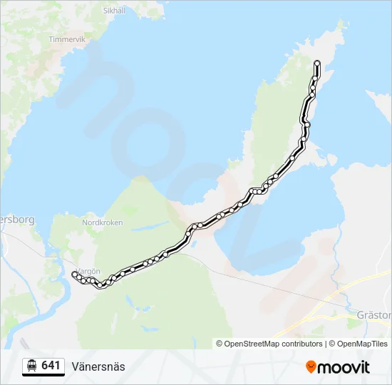 641 Cable Car Line Map