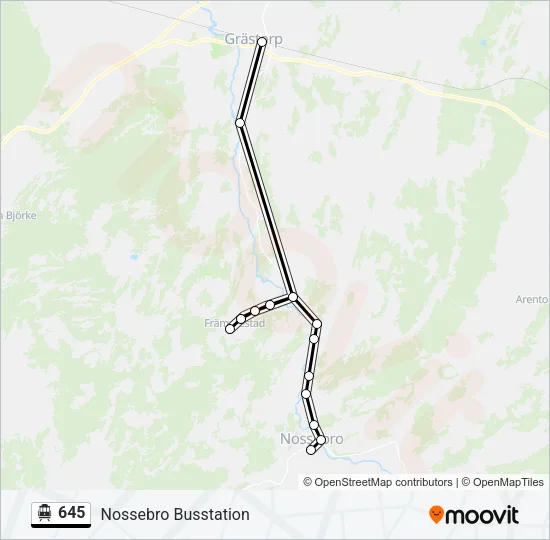 645 Cable Car Line Map