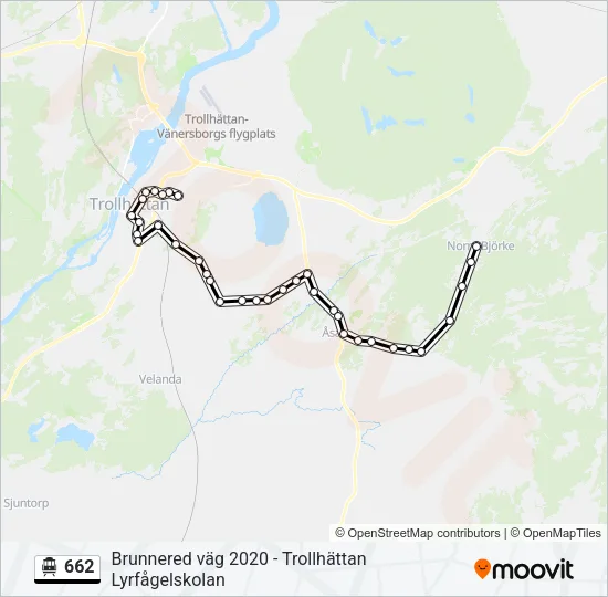 662 Cable Car Line Map