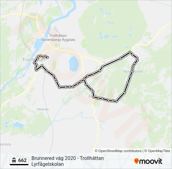 662 Cable Car Line Map