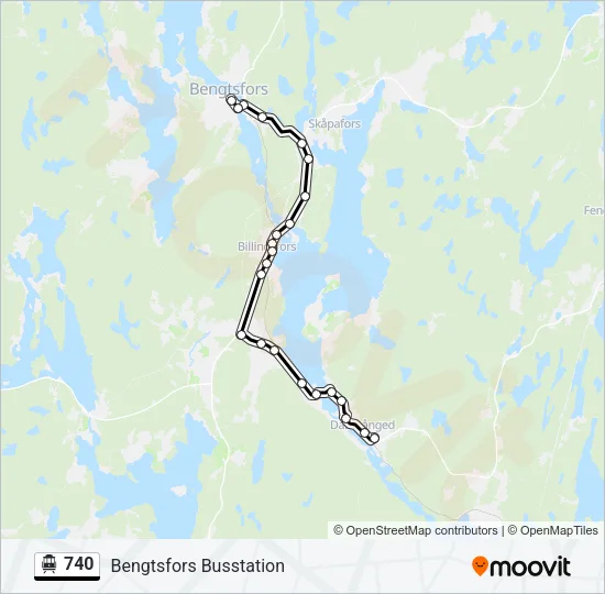 740 Cable Car Line Map