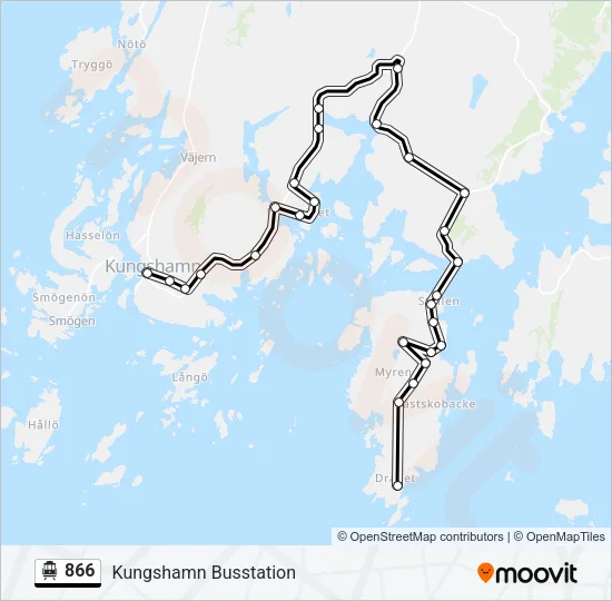 866 Cable Car Line Map