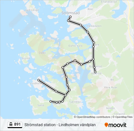 891 Cable Car Line Map