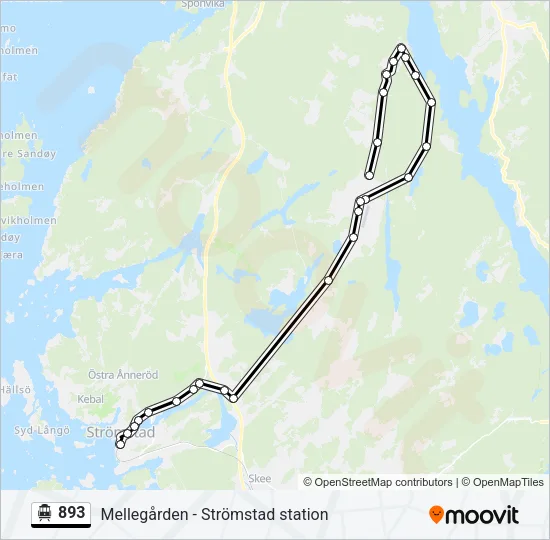 893 Cable Car Line Map
