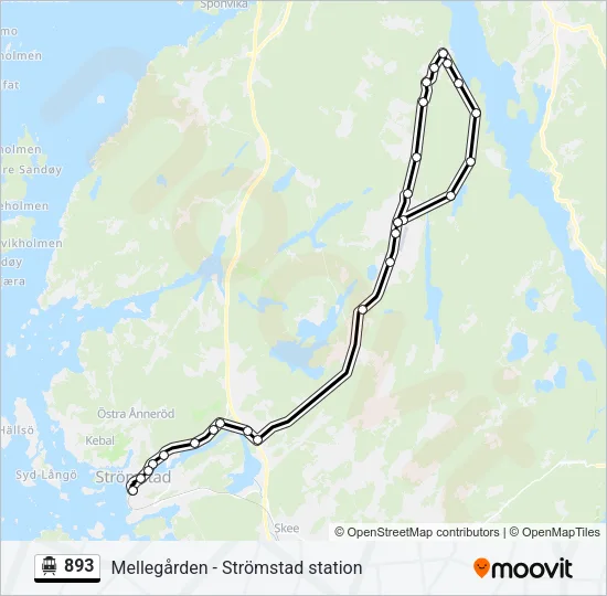 893 Cable Car Line Map