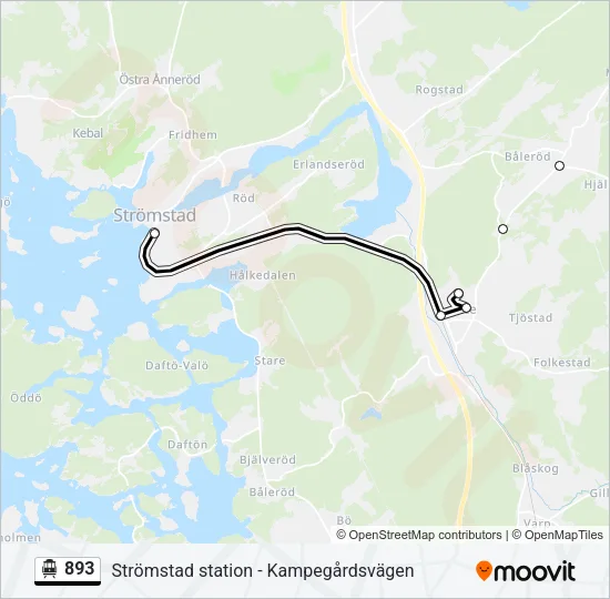 893 Cable Car Line Map