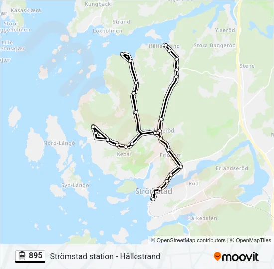 895 Cable Car Line Map