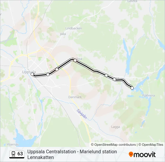 63 Train Line Map
