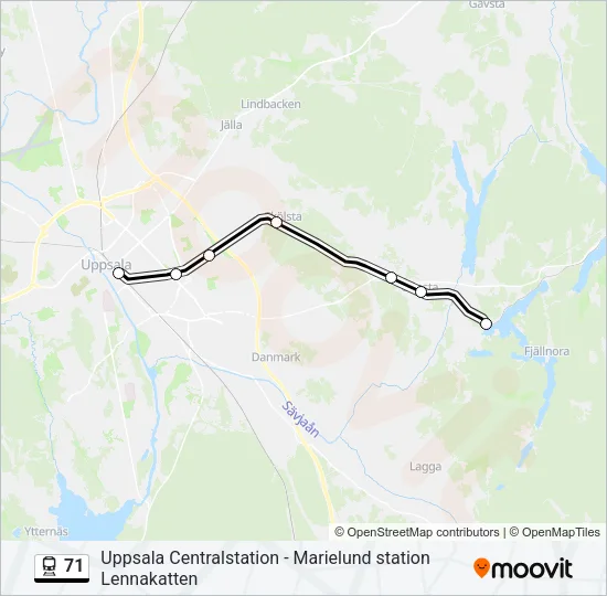 71 Train Line Map
