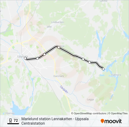 72 Train Line Map