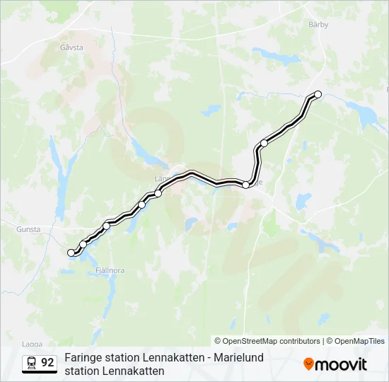 92 Train Line Map